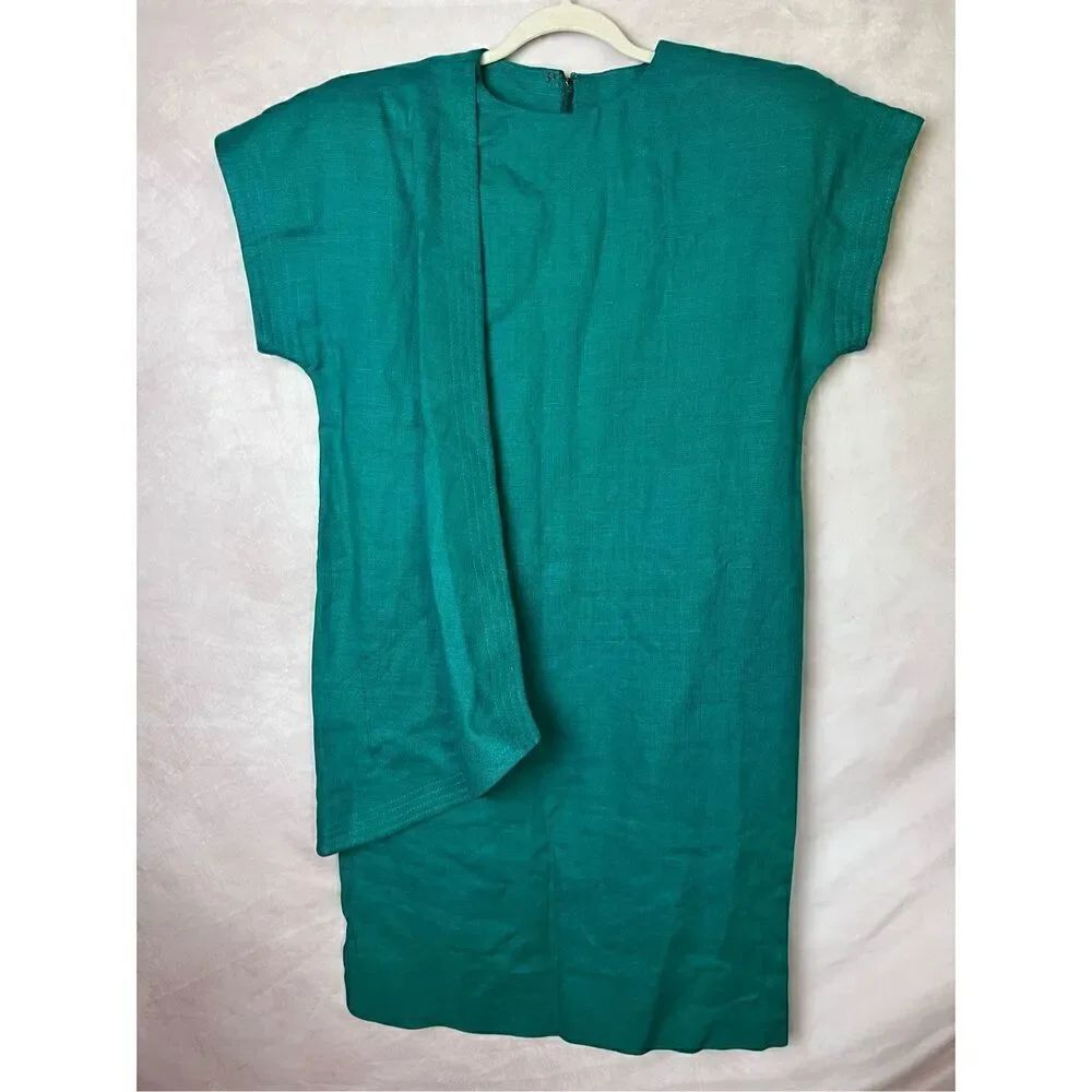 Vintage 80s Green Dress